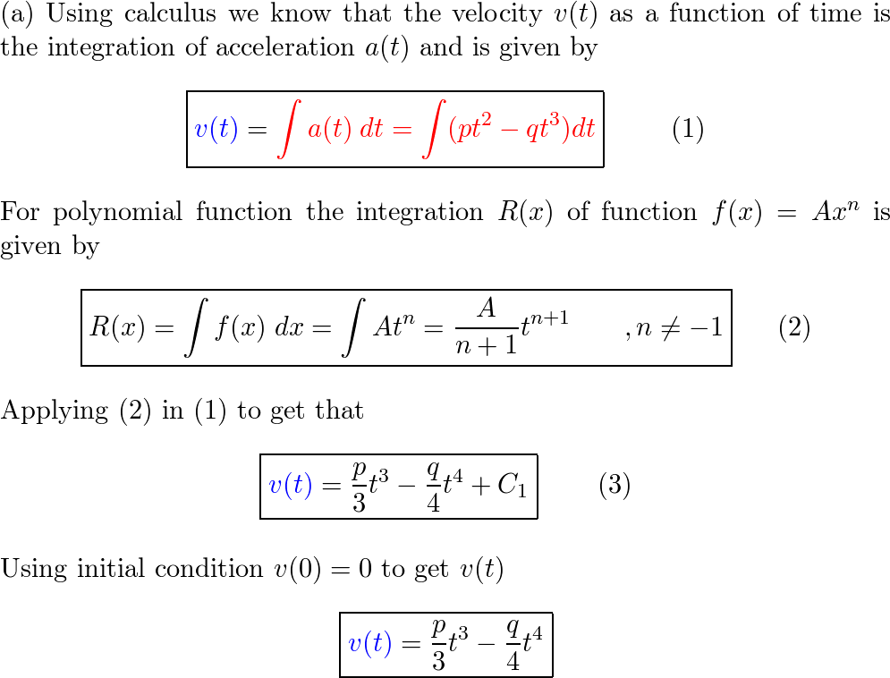 particle acceleration equation