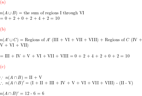 A Universal Set U Consists Of 12 Elements If Sets A B And Care Proper Subsets Of U And N U 12 N Anb N Anc N Bnc 6 N Anbnc 4 And N Aubuc 10 Determine A N Aub B N A Uc C N Anb