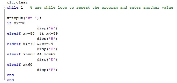 Write A Program That Accepts A Numerical Value X From 0 To 100 As Input And Computes And Displays The Corresponding Letter Grade Given By The Following Table Begin Array L