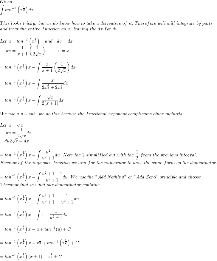 properties of arctan