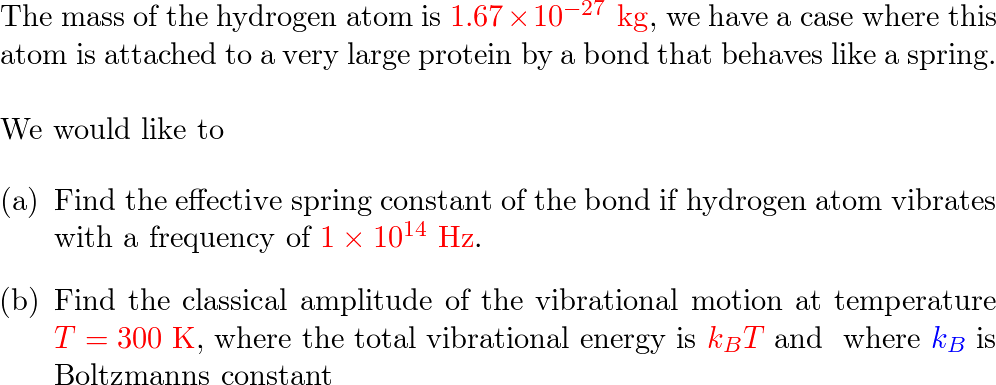 A Hydrogen Atom Of Mass $1.67 \times 10^{-27} \mathrm{kg}$ I 