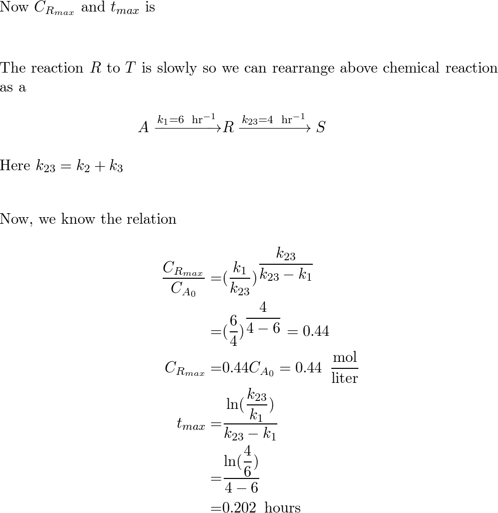 Chemical Reaction Engineering - 9780471254249 - Exercise 21 | Quizlet