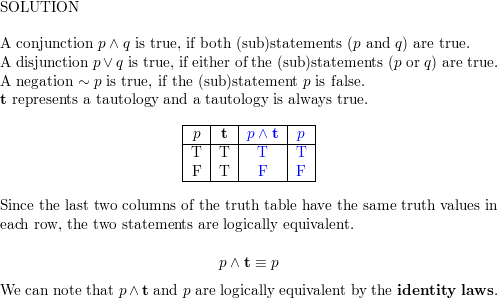 they will have a By constructing truth tables, show