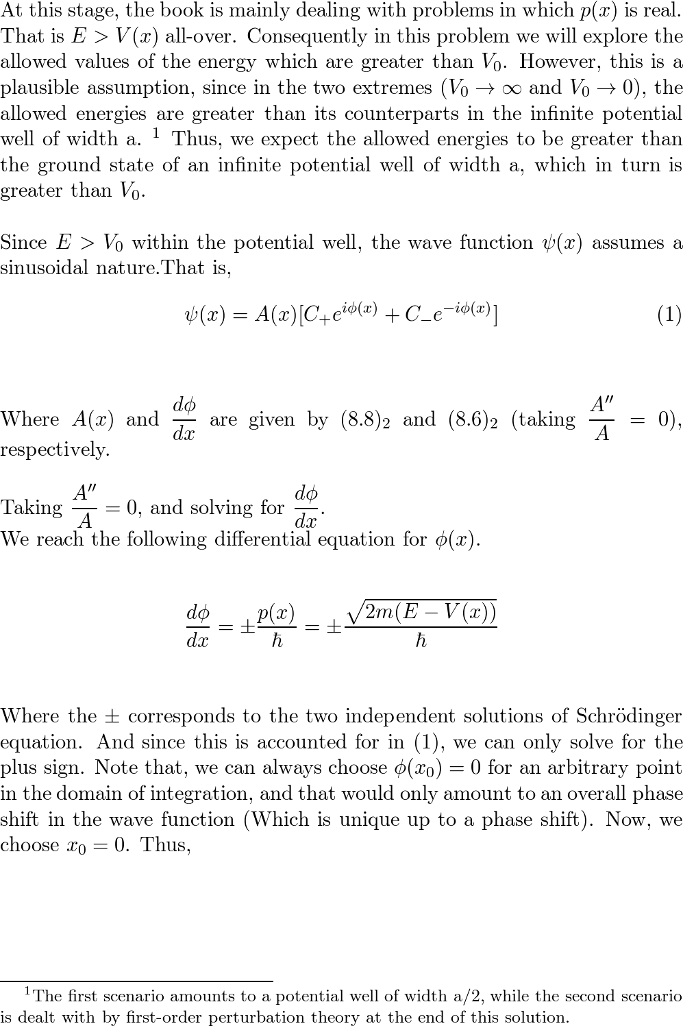 Introduction To Quantum Mechanics - 9780131118928 - Exercise 1 | Quizlet