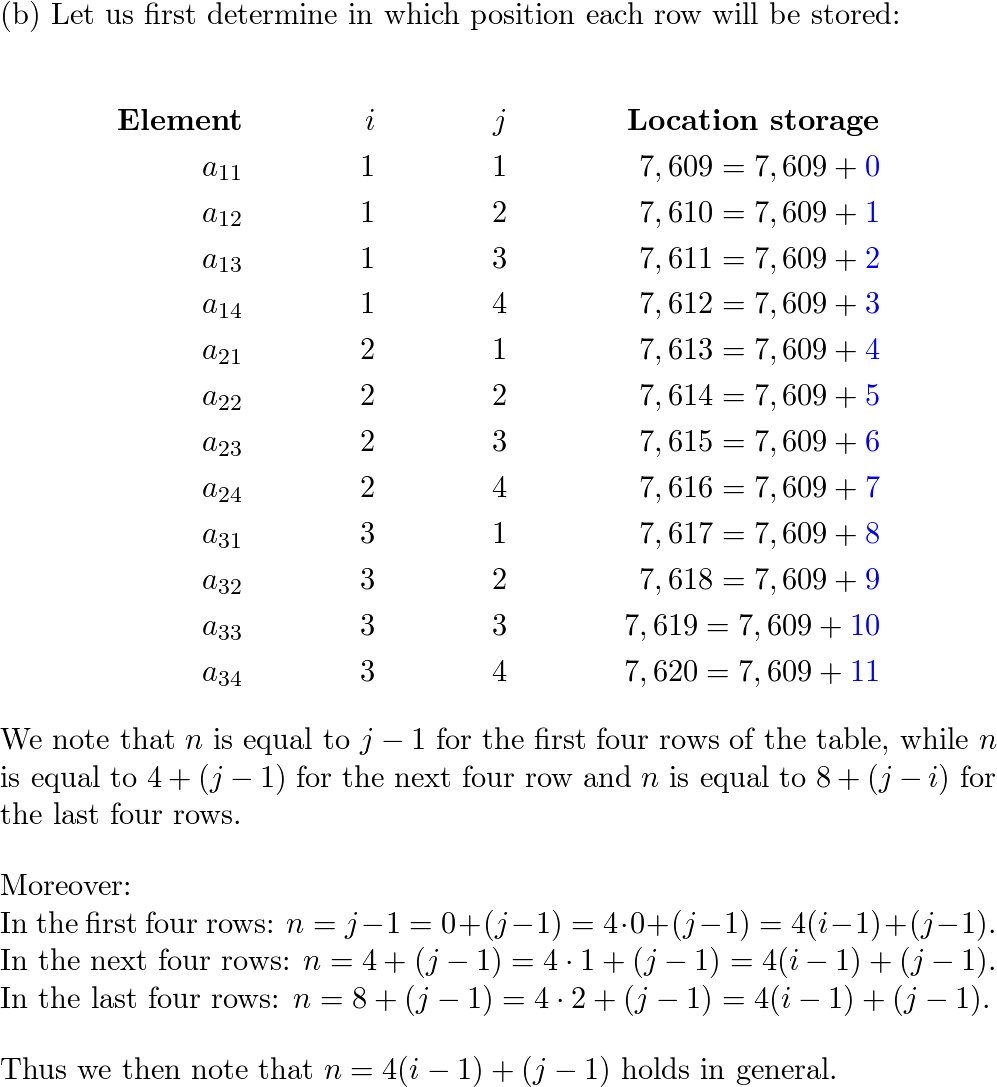 A matrix M has 3 rows and 4 columns. left begin arra Quizlet