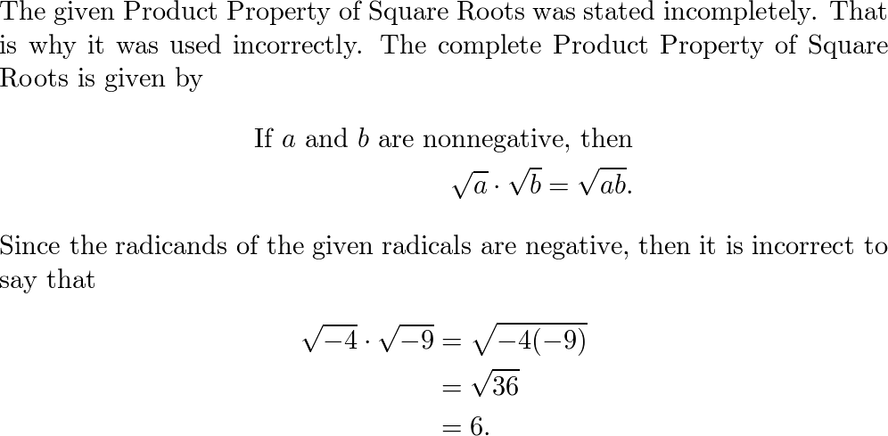 What is the Product Property of Square Roots?