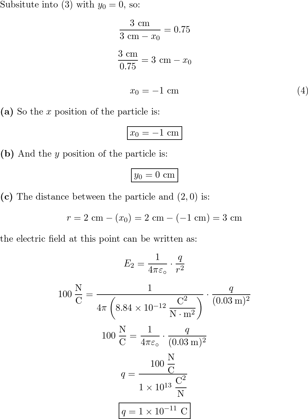 The electric field in an xy plane produced by a positively c | Quizlet