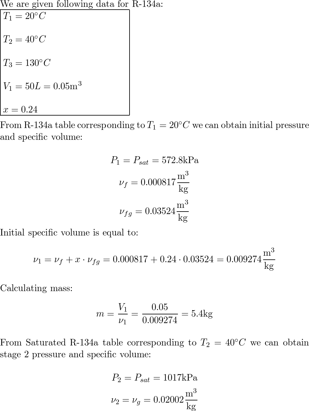 A spring-loaded piston/cylinder arrangement contains R134a a | Quizlet