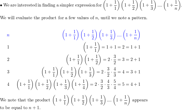 Experiment With Computing Values Of The Product Left 1 Frac 1 1 Right Left 1 Frac 1 2 Right Left 1