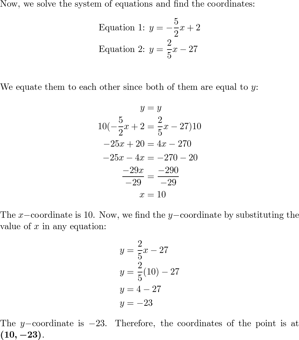 Find The Distance From Point A To The Given Line A 15 21 Quizlet