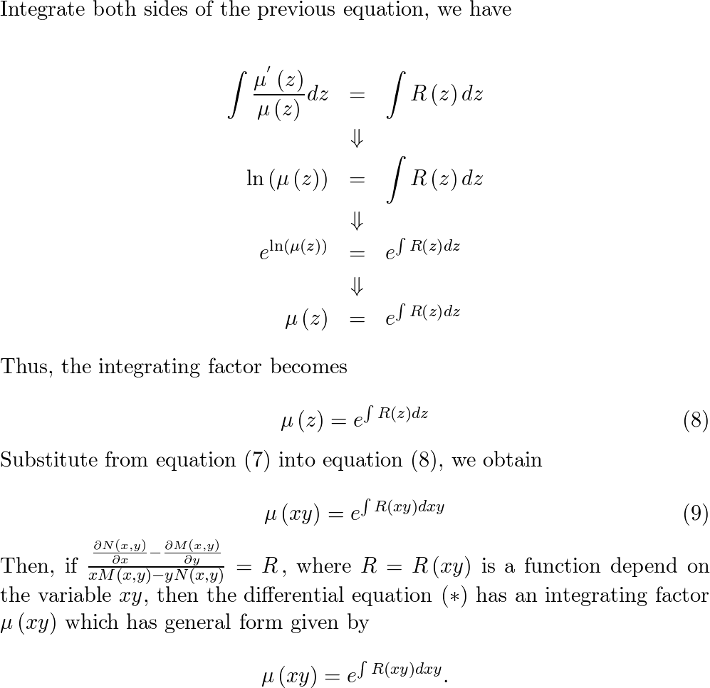 Show that if (Nx−My)/(xM−yN)=R, where R depends on the quant