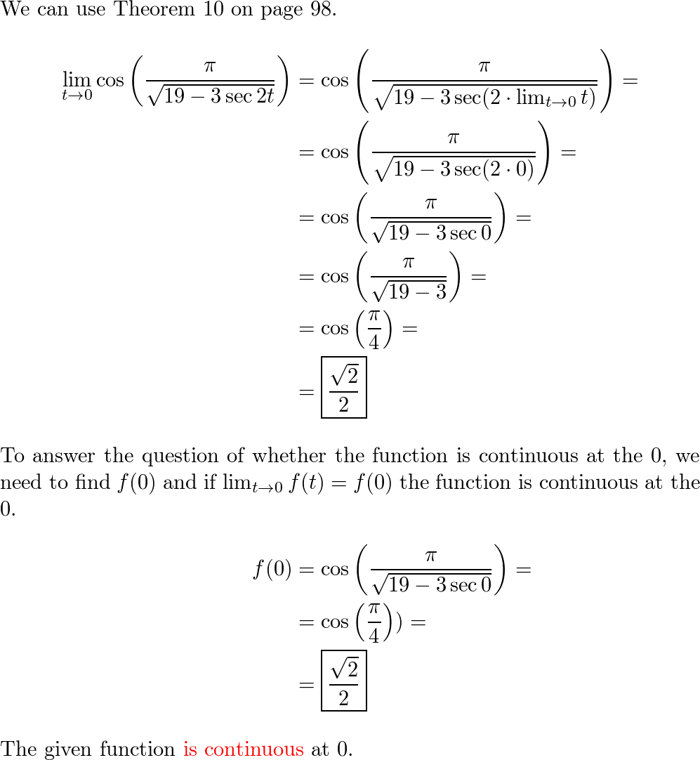 Thomas Calculus 9780321878960 Exercise 35 Quizlet