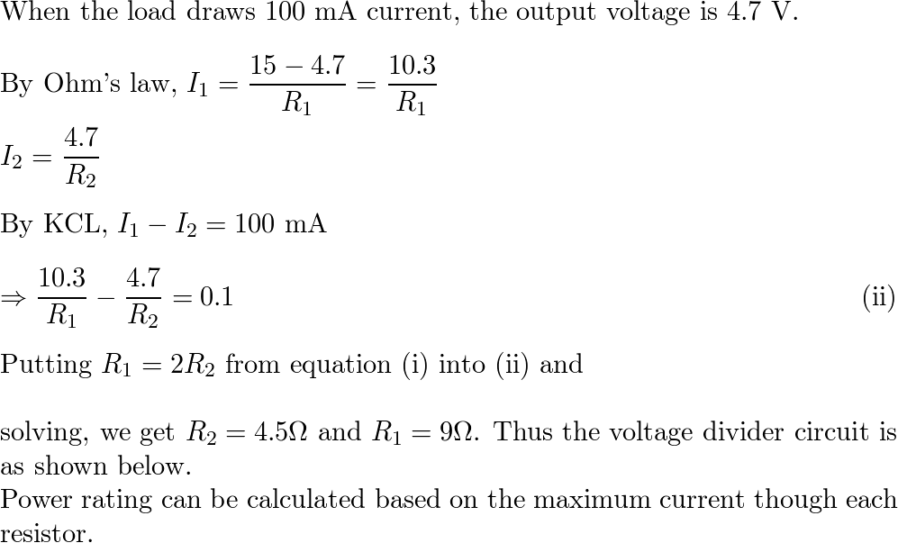 We have a 15-V source and a load that absorbs power and requ | Quizlet