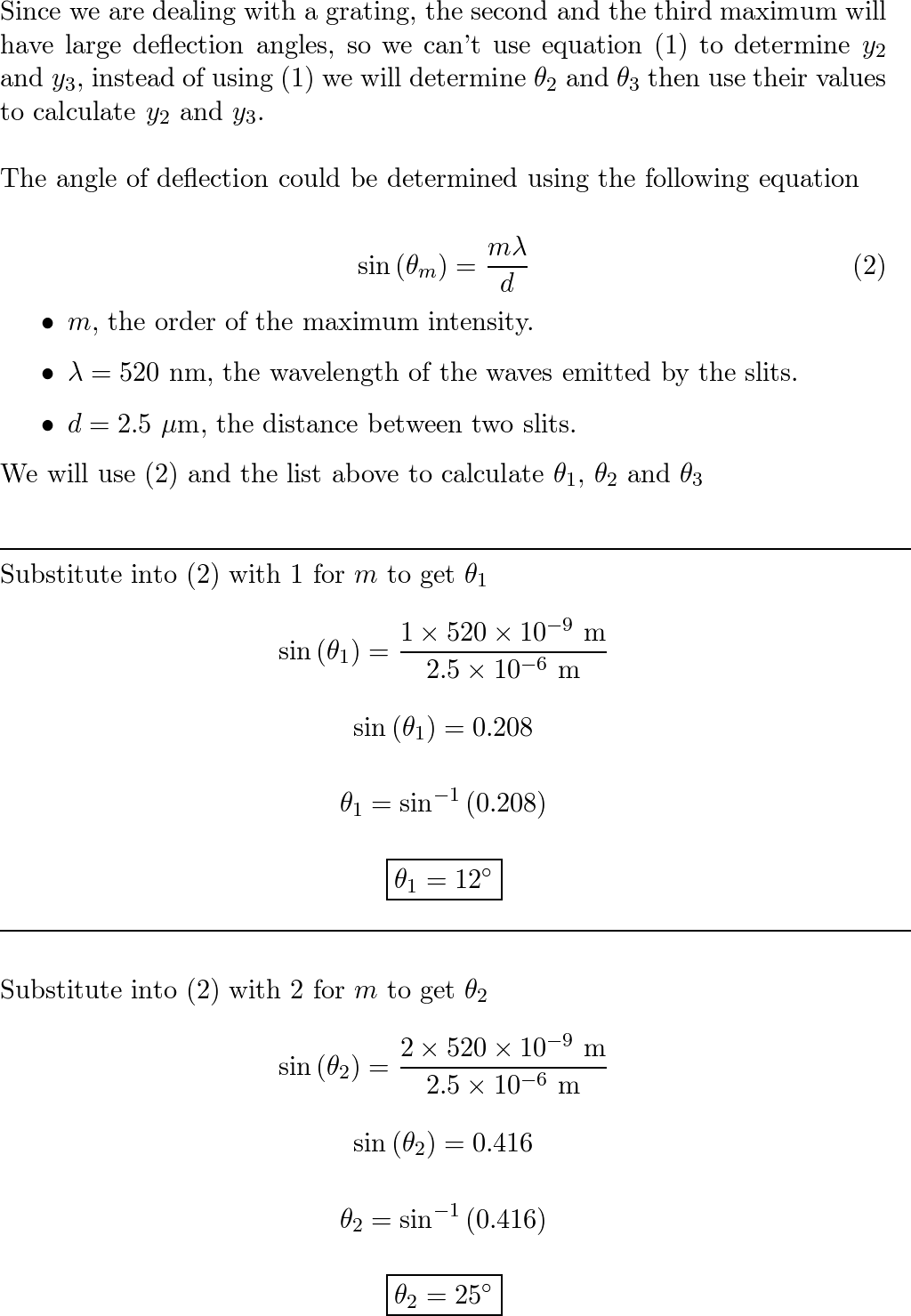 Light of wavelength 520 nm passes through a grating with 400 | Quizlet