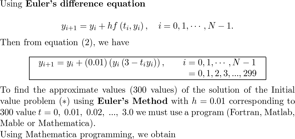 Use Euler’s Method To Find Approximate Values Of The Solutio | Quizlet