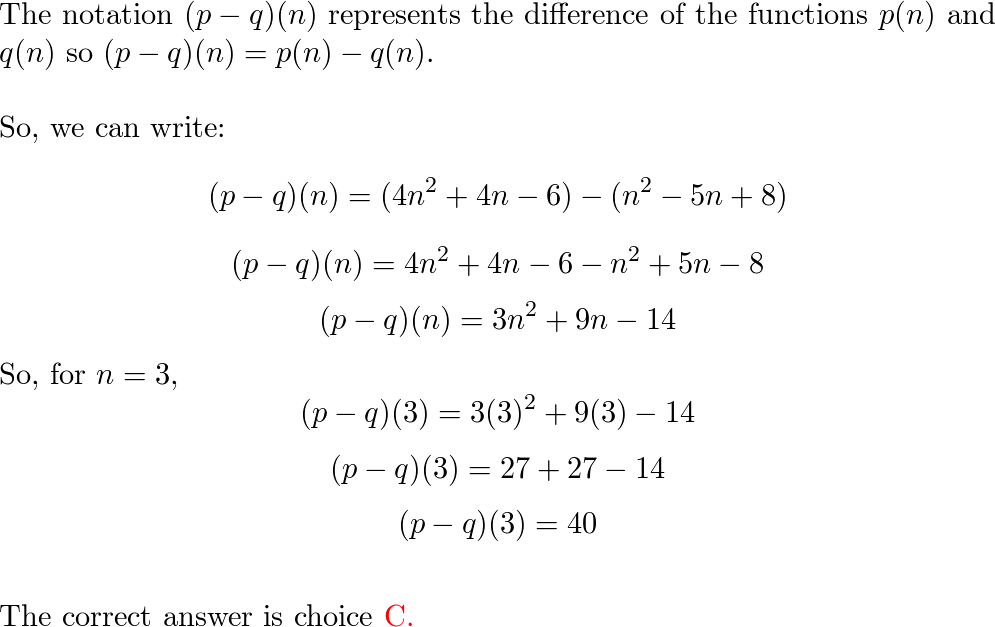 Given That P N 4n 2 4n 6 And Q N N Quizlet