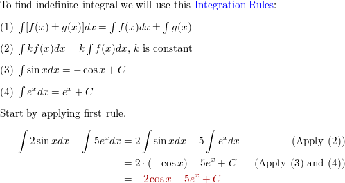 Find the online indefinite integral