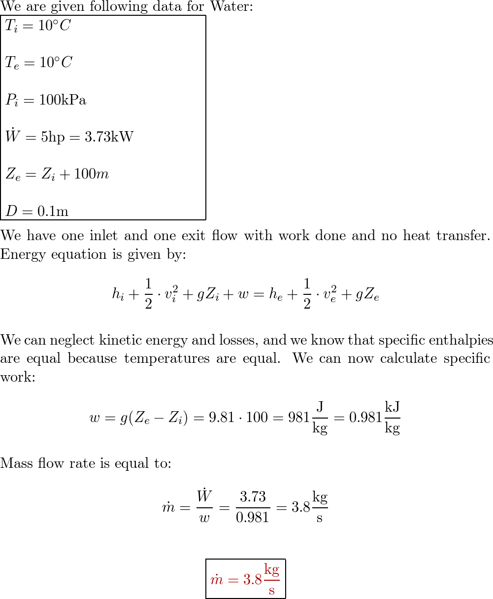 Fundamentals Of Thermodynamics - 9781119405963 - Exercise 50 | Quizlet