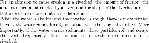 Streambed, Riverbed, Erosion & Sedimentation