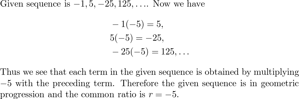 Determine Whether The Sequence Is Arithmetic Geometric Or Quizlet