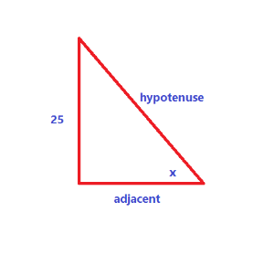 One side of a right triangle is known to be 25 cm exactly. T | Quizlet