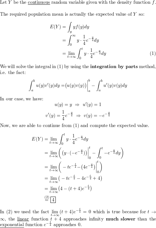 Based On Extensive Testing It Is Determined By The Manufacturer Of A Washing Machine That The Time Y In Years Before A Major Repair Is Required Is Characterized By The Probability Density