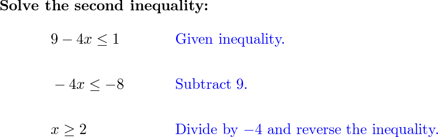 Solve Each Compound Inequality Graph The Solution 10 Quizlet