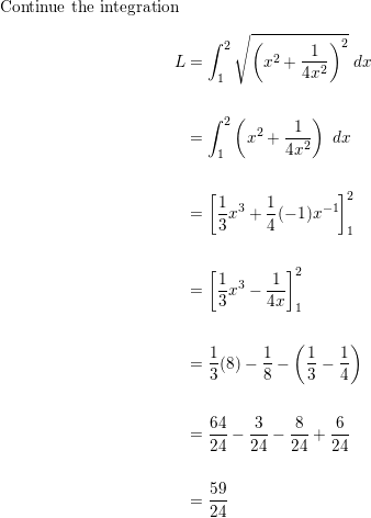 Find The Exact Length Of The Curve Y X3 3 1 4x 1 X 2 Homework Help And Answers Slader