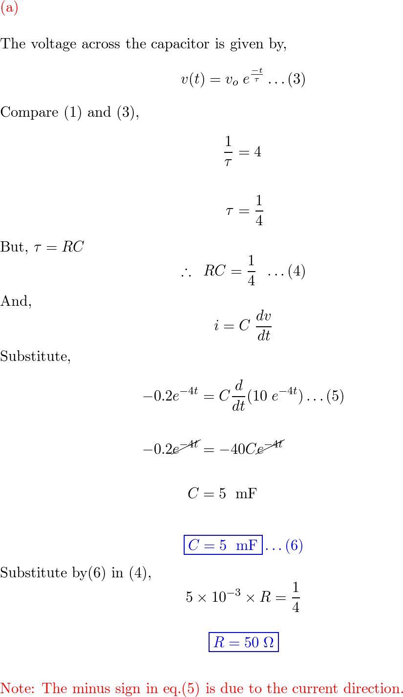 Fundamentals Of Electric Circuits - 9780073380575 - Exercise 8 | Quizlet