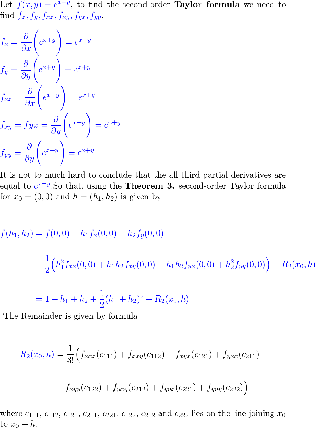 Determine the second-order Taylor formula for the given func | Quizlet