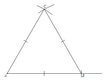 Construct an Equilateral Triangle given one side - Technical Graphics