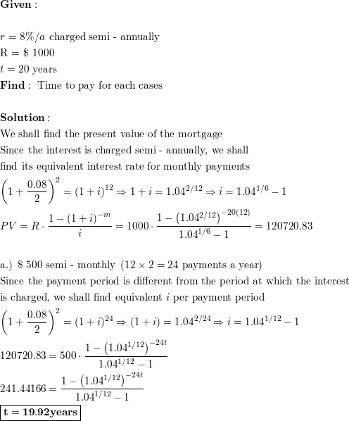 Solved: 2. Semi-annual payments of P8000 for 12 years with interest rate of  12 % compounded semi-a [algebra]