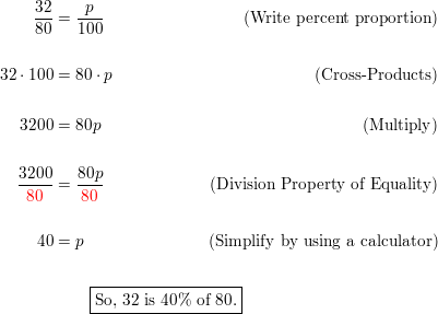 What is 80 Percent of 40? =32[Solved]