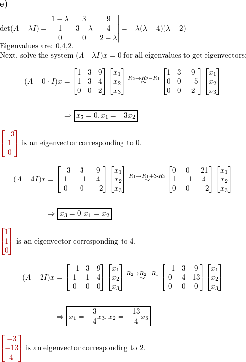 For Each Linear Operator Math T Math On Math V Math Find The Eigenvalues Of Math T Math And An Ordered Basis Math Beta Math For Math V Math Such That Math T Beta Math Is A Diagonal Matrix Math Math A Math Mathrm V