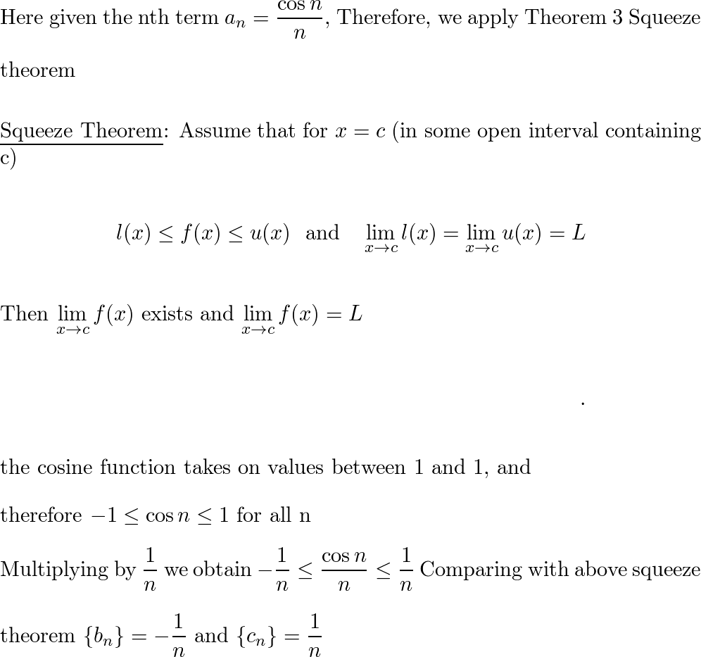 Use The Appropriate Limit Laws And Theorems To Determine The | Quizlet