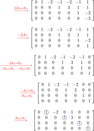 Carry each of the following matrices to reduced row echelon Quizlet