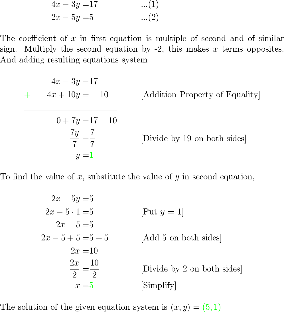 solve-each-system-of-equations-4x-3y-17-2x-5y-5-quizlet