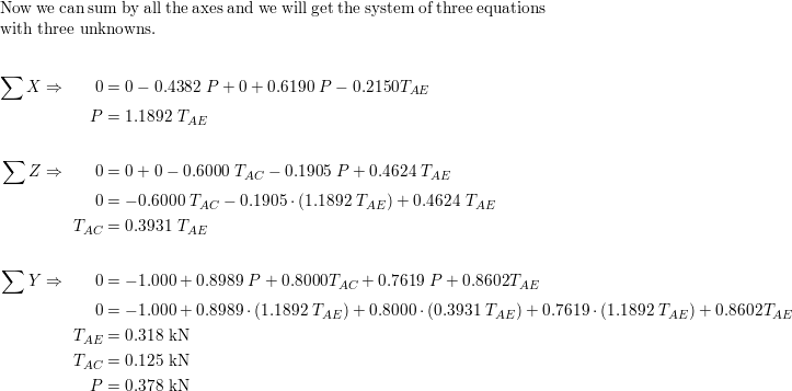 Solved A container of weight W is suspended from ring A, to