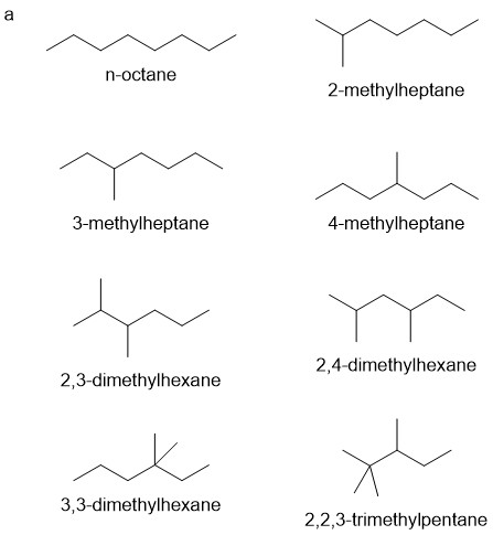 (a) There are eighteen isomeric alkanes of molecular formula | Quizlet