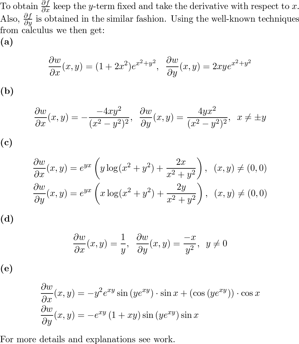 Solutions To Vector Calculus (9781429215084), Pg. 115 :: Homework Help ...