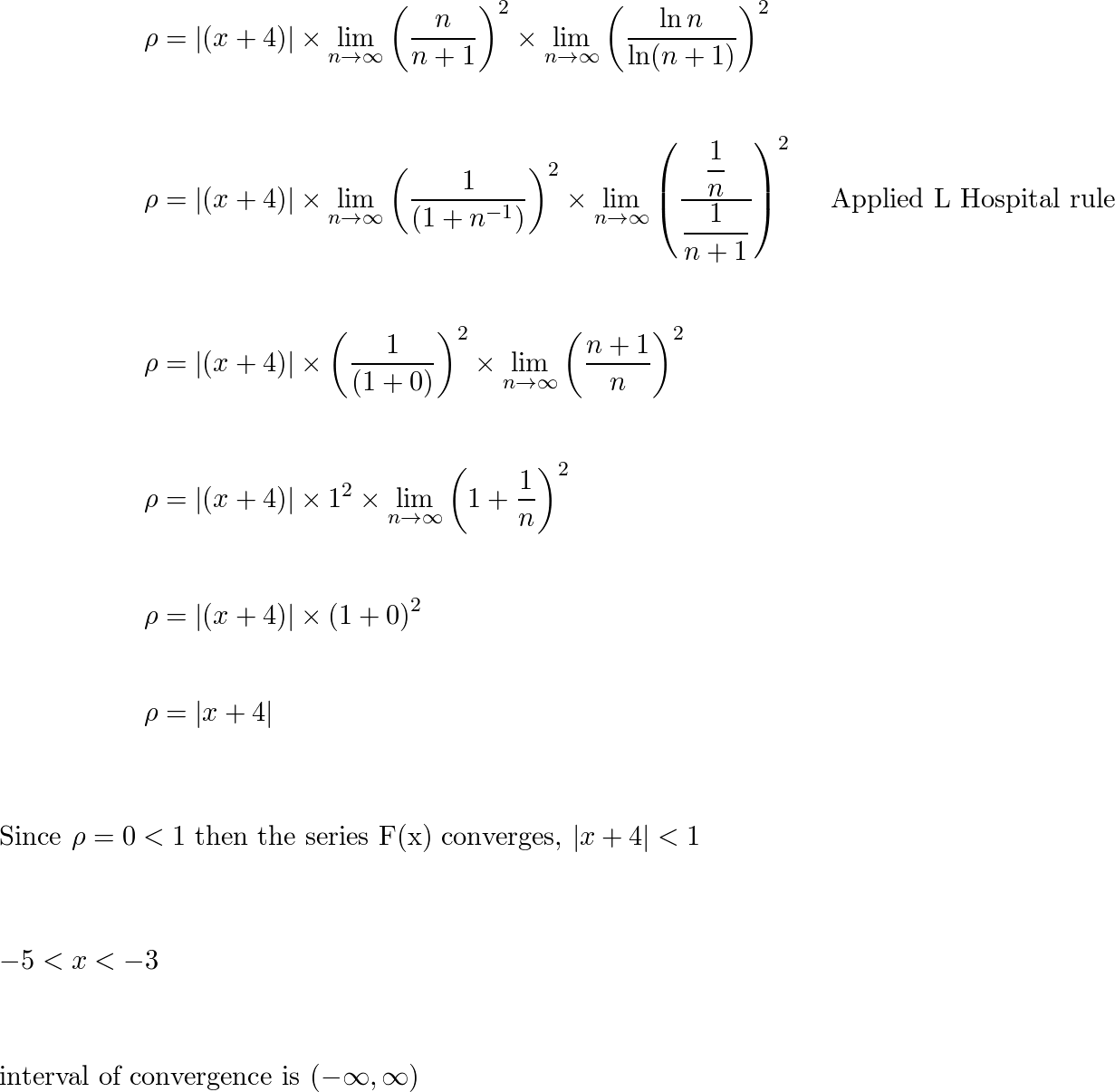 Find the interval of convergence. $$ \sum _ { n = 2 } ^ { | Quizlet