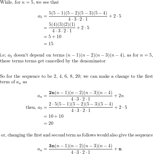 The Nth Term Formula A N Frac N N 1 Quizlet