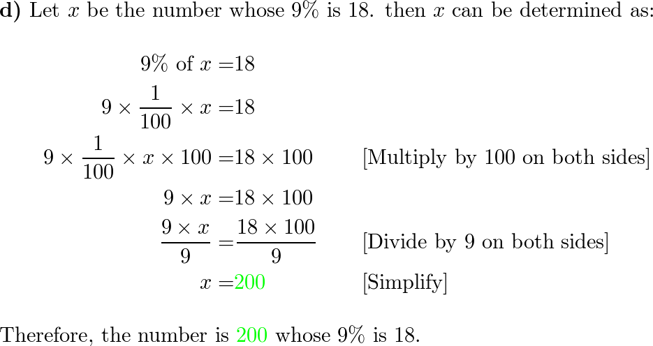 Solve For The Number. A. 75 Is 20 Percent Of What Number? B. | Quizlet