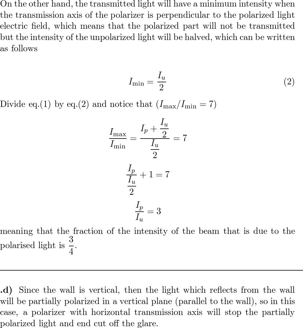 a-describe-what-is-meant-by-polarised-light-b-unpolarised-quizlet