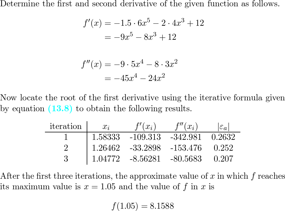 Numerical Methods For Engineers - Exercise 5, Ch 13, Pg 368 | Quizlet