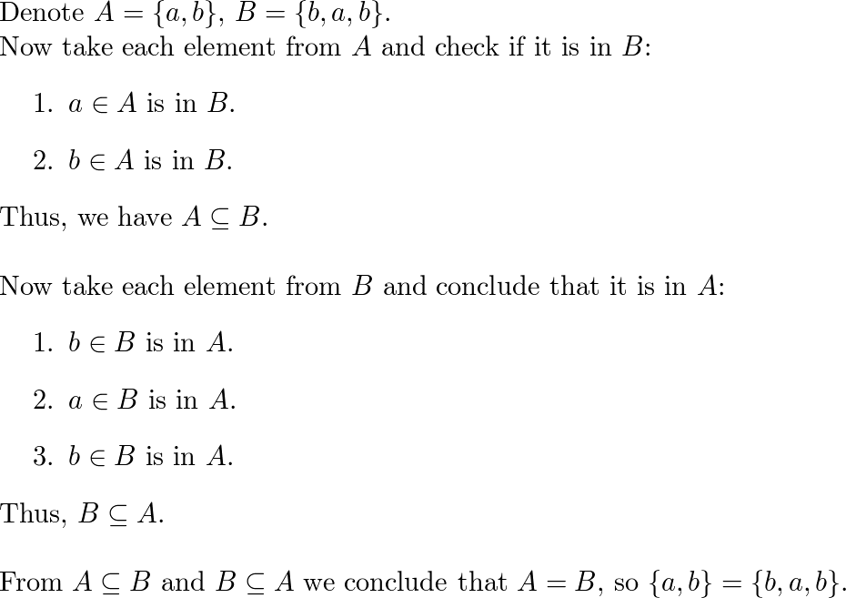 Label The Following Statement As Either True Or False: {a, B | Quizlet