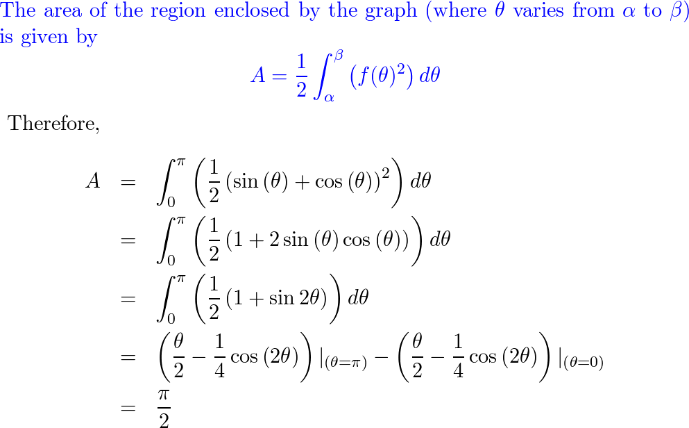 Use the familiar formula from geometry to find the area of t | Quizlet