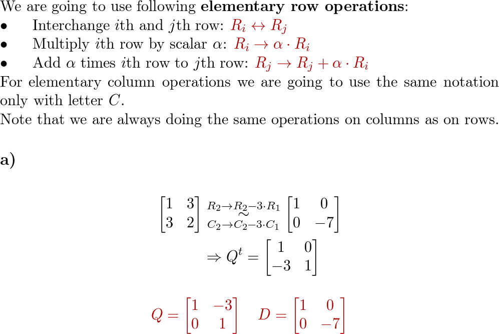 For each of the following matrices $A$ with entries from $R, | Quizlet