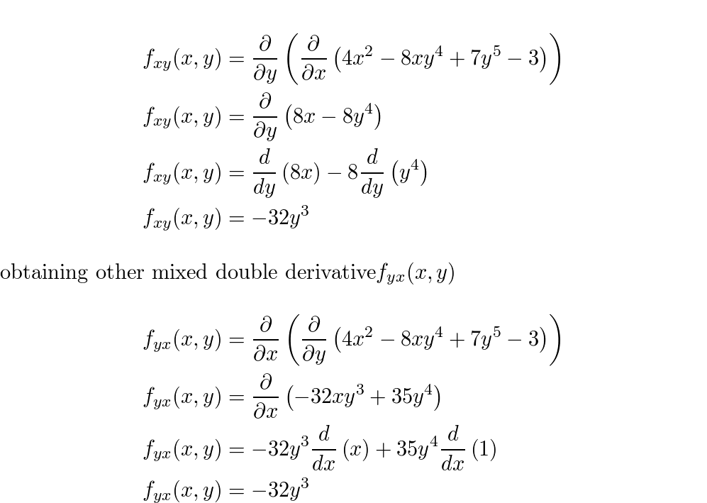 Confirm that the mixed second-order partial derivatives of f | Quizlet