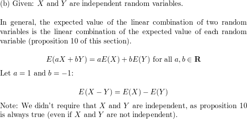 In Theorem 34 14 We Learn That If X And Y Are Independent Random Variables Defined On A Common Sample Space Then We Must Have E Xy E X E Y For Such Random Variables Which Of The